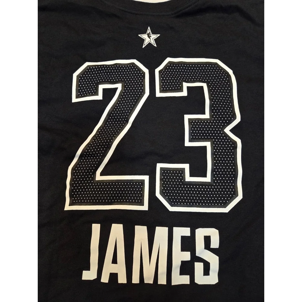 Jordan NBA All Star James Player Tee Mens Small Black New 924432-010 Cavs 23